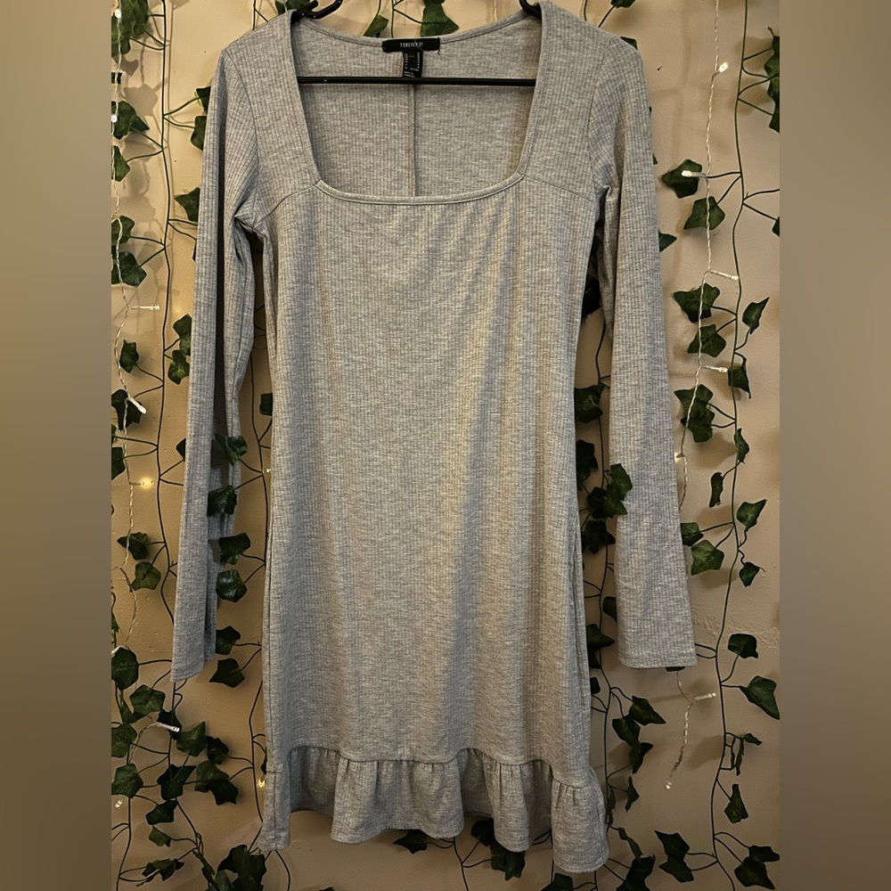 Ruffled trim dress